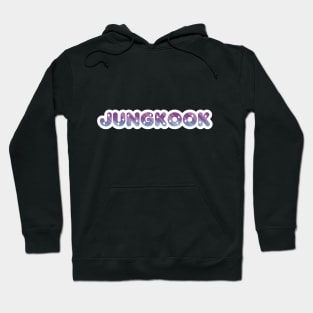 BTS Jungkook sparkling name typography Morcaworks Hoodie